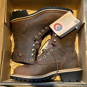 RED WING STEEL TOE BOOTS. Size men’s 8.